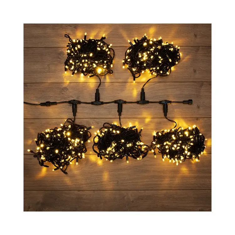 Гирлянда Neon-Night Клип лайт 24В, 5 нитей по 20 м, 665LED тепло-белые 323-506
