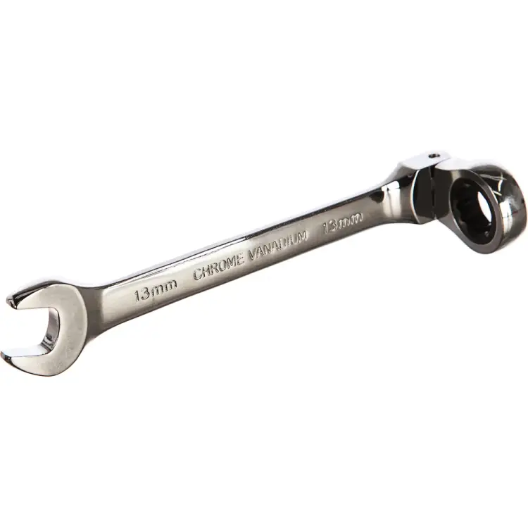 Трещоточный шарнирный комбинированный ключ Эврика ER-61013H