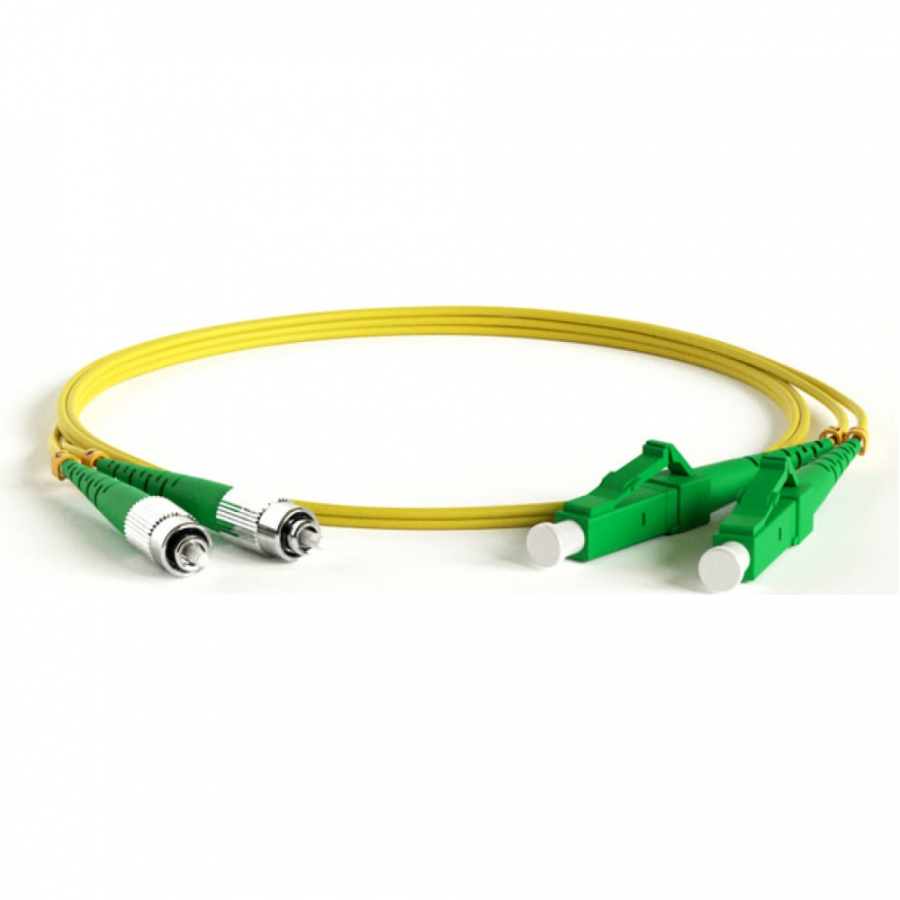 Волоконно-оптический патч-корд Hyperline FC-D2-9-FC/AR-LC/AR-H-2M-LSZH-YL