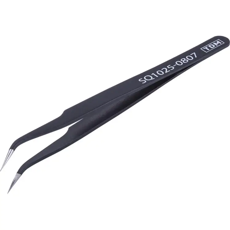Прецизионный изогнутый пинцет TDM ELECTRIC Рубин SQ1025-0807