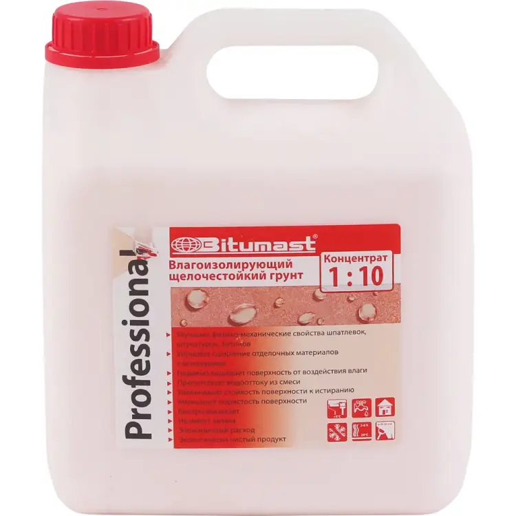 Щелочестойкий влагоизолирующий грунт Bitumast 4607952900875