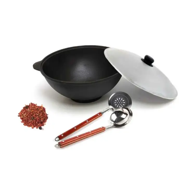 Чугунный казан Davr Metall Узбекский КазУз6ЛПШПС