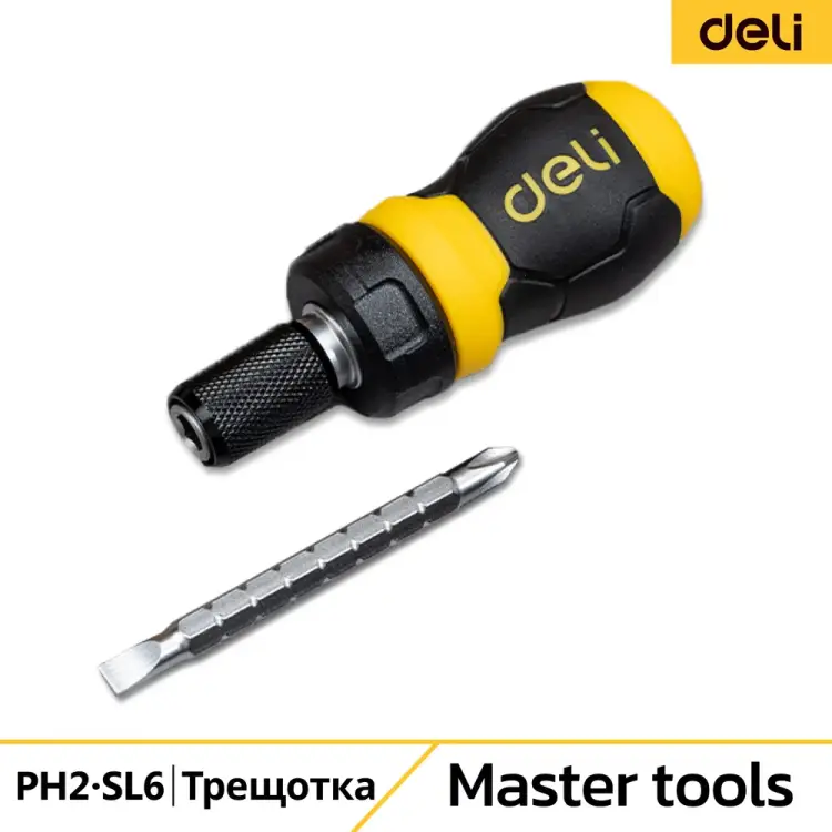 Двухсторонняя отвертка DELI DL626010 98381 Двухсторонняя отвертка DELI DL626010 98381