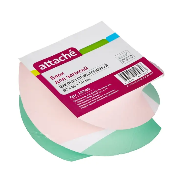 Спиралевидный блок для записей Attache 18346