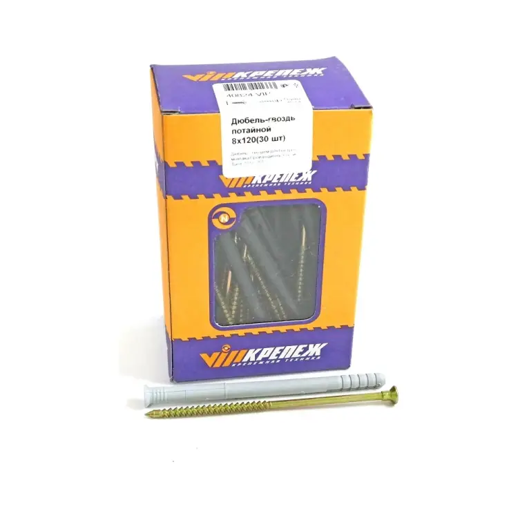 Дюбель-гвоздь vipкрепеж 30 шт. 40824