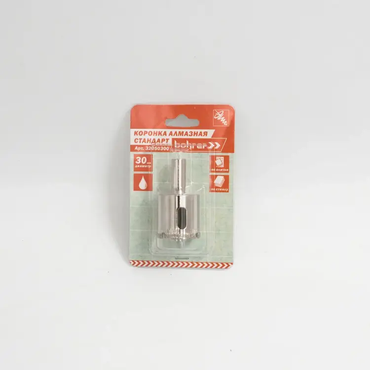 Алмазная коронка по стеклу и кафелю Bohrer 32050300
