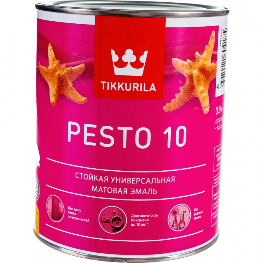 Стойкая алкидная универсальная эмаль Tikkurila PESTO 10