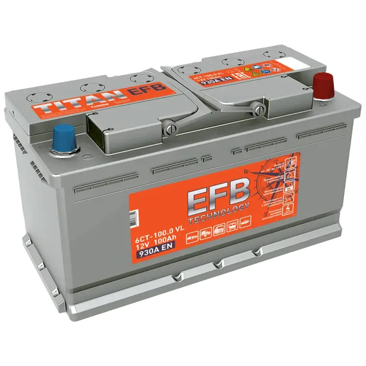 Аккумулятор TITAN EFB 100.0 VL 4607008886849