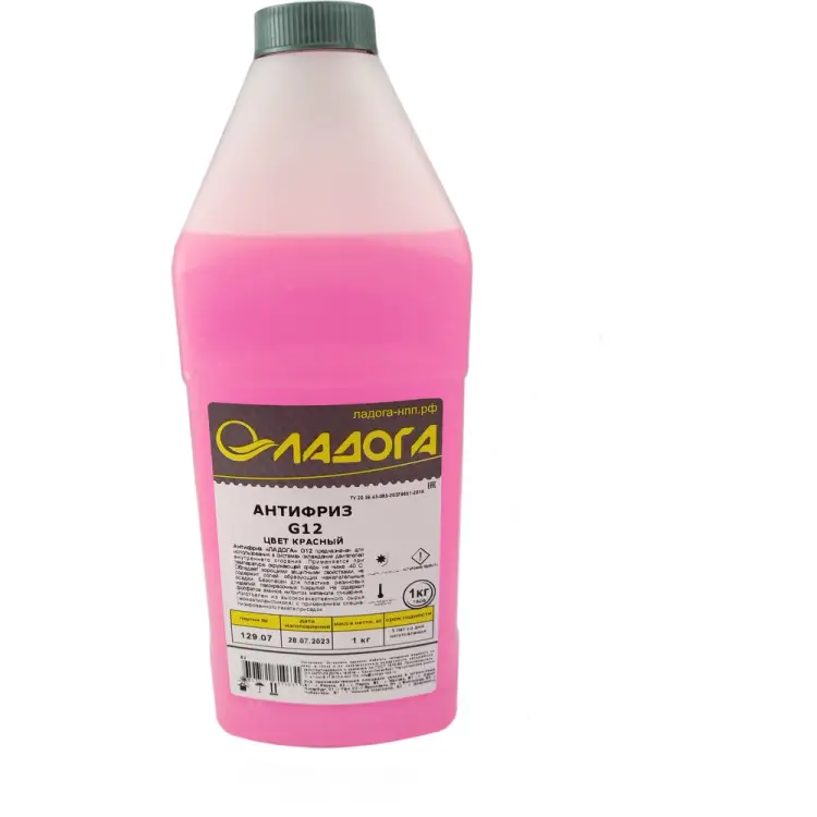 Автомобильный антифриз для газовых котлов и систем отопления ЛАДОГА G12 LOJ_AG12_1