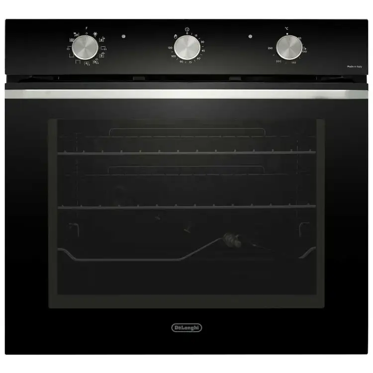 Многофункциональный электрический духовой шкаф DeLonghi nsm 7 nl rf rus, 60 см, черный, конвекция, гриль, booster, поддержка паром, телескопические направля К000000000137 Многофункциональный электрический духовой шкаф DeLonghi nsm 7 nl rf rus, 60 см, черный, конвекция, гриль, booster, поддержка паром, телескопические направля К000000000137