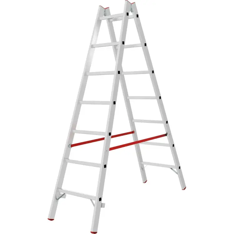 Индустриальная двухсторонняя алюминиевая стремянка Новая Высота NV5123 5123207 Индустриальная двухсторонняя алюминиевая стремянка Новая Высота NV5123 5123207