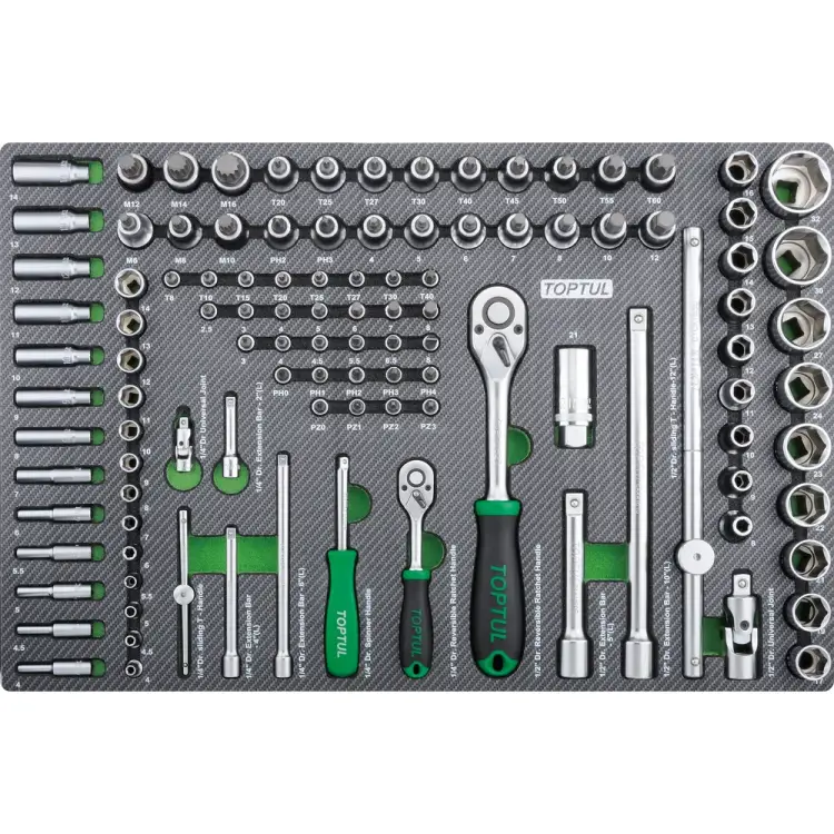 Набор головок и аксессуаров TOPTUL GEDB117