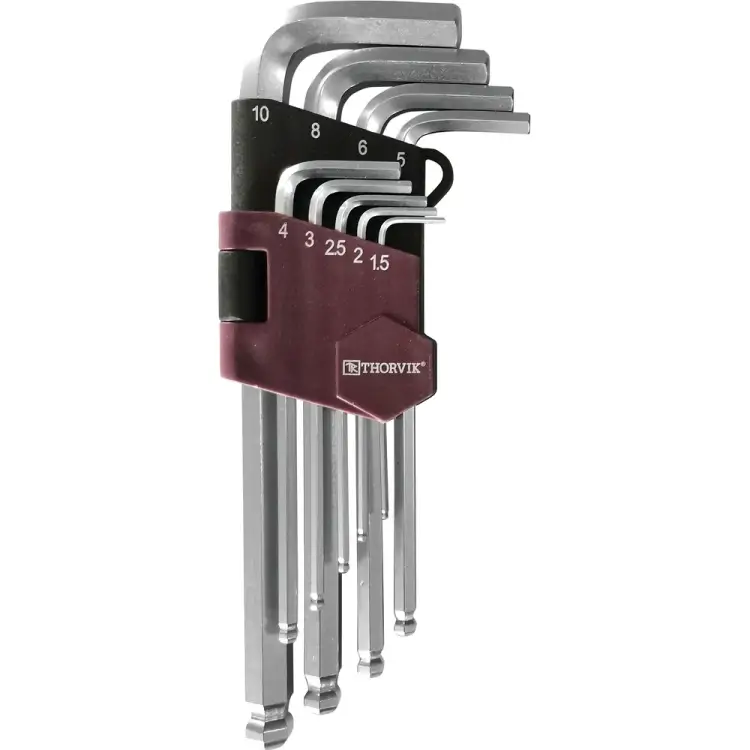 Набор торцевых шестигранных ключей THORVIK HKB9S 53075