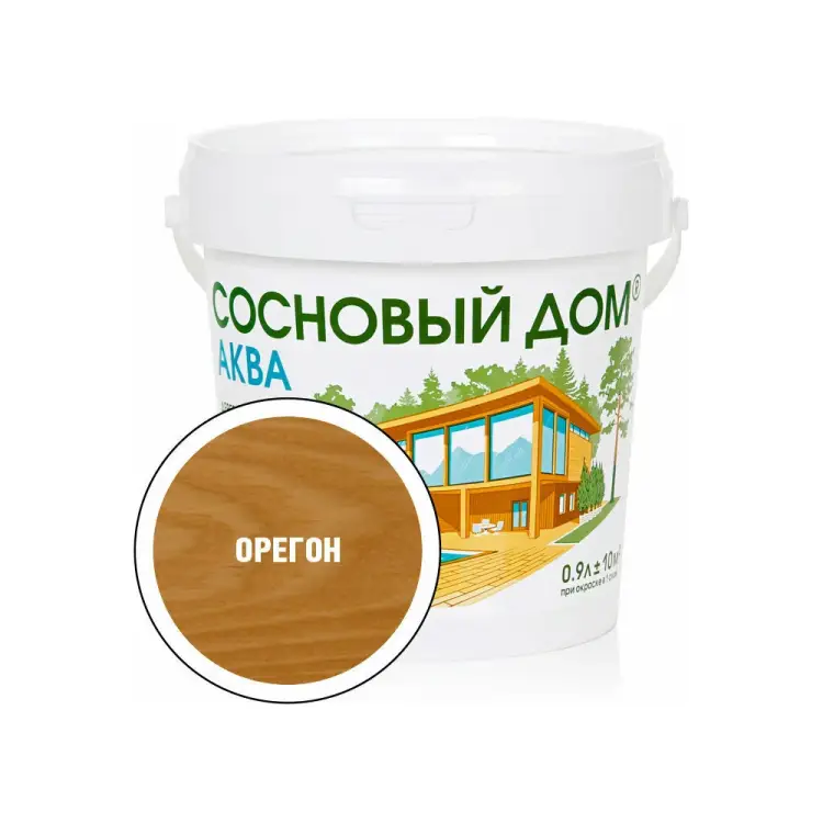 Акриловый декоративный антисептик для дерева ЗАО Декарт «Сосновый Дом» АКВА 28846