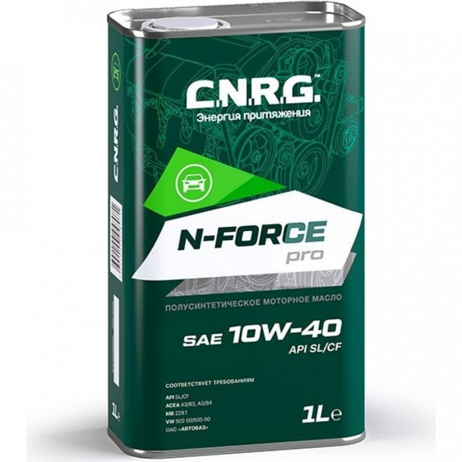 Моторное полусинтетическое масло C.N.R.G. N-Force Pro 10W-40, SL/CF