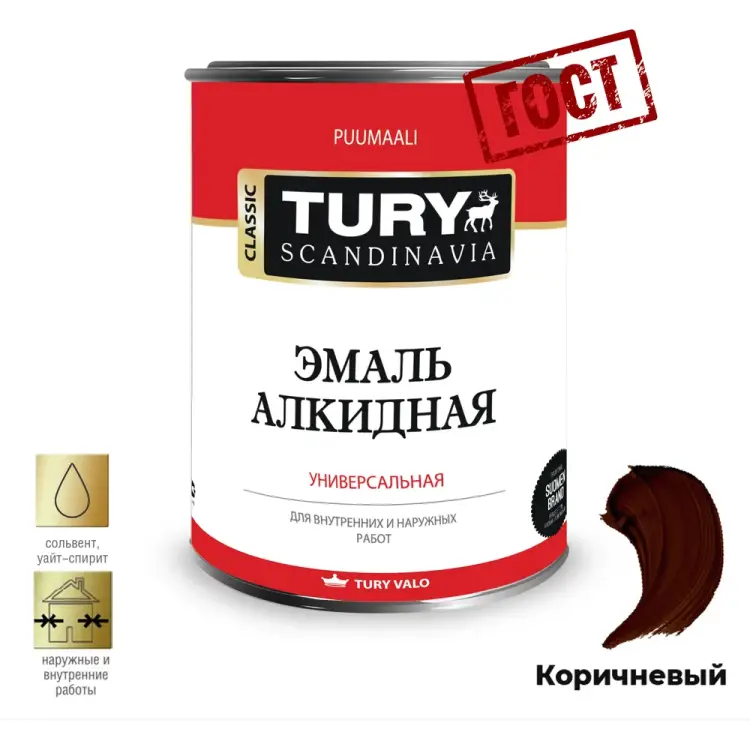 Алкидная эмаль TURY ПФ-115 2004814