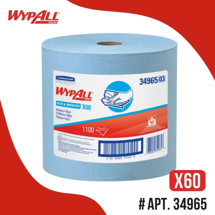 Протирочные салфетки Kimberly-Clark WypAll X60 34965