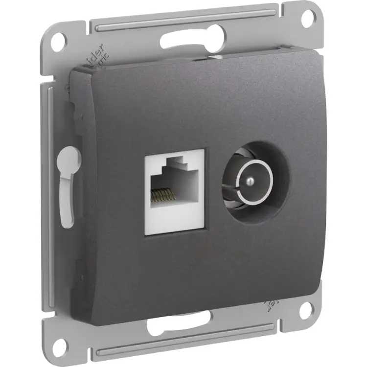 Двойная розетка Systeme Electric Glossa GSL001389