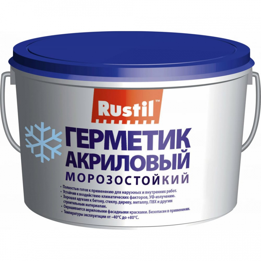 Акриловый герметик Рустил Акрил, 15 кг, белый