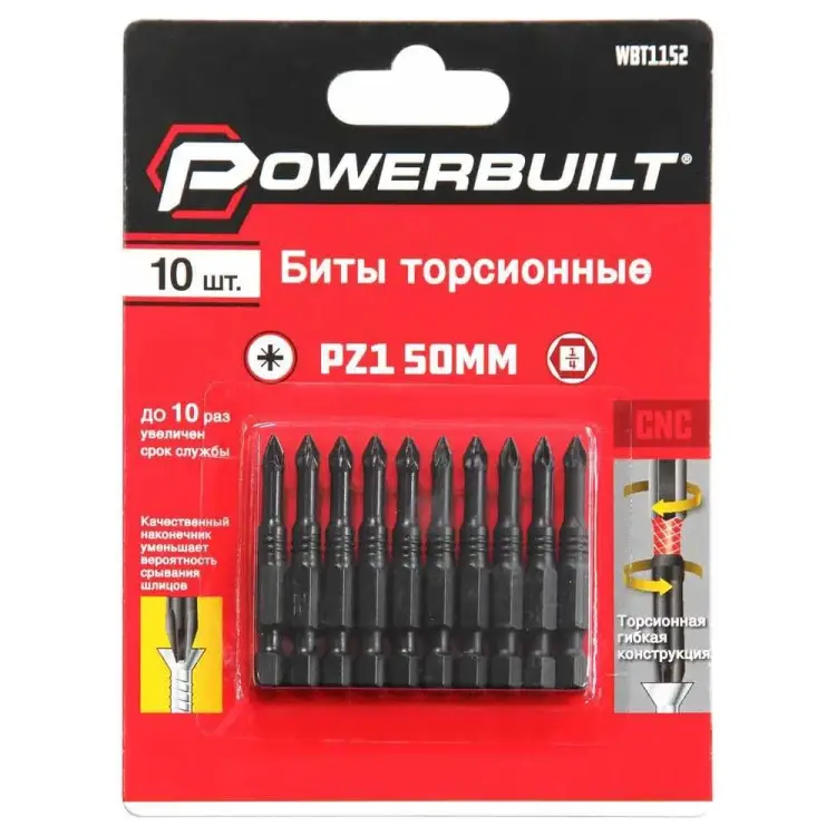 Торсионные биты TORGWIN Powerbuilt WBT1152 Торсионные биты TORGWIN Powerbuilt WBT1152