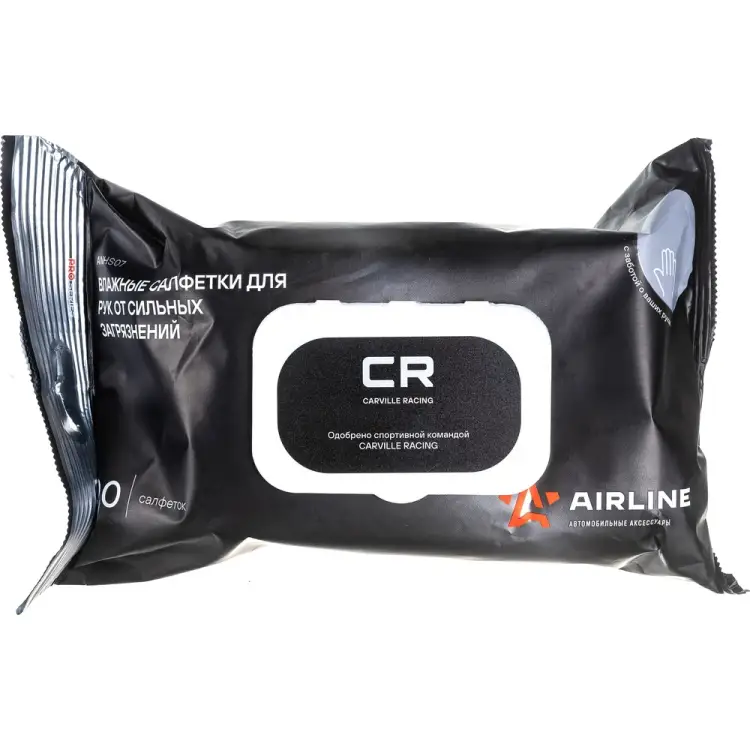 Влажные салфетки для рук с пластиковым клапаном Airline PRO ANHS07