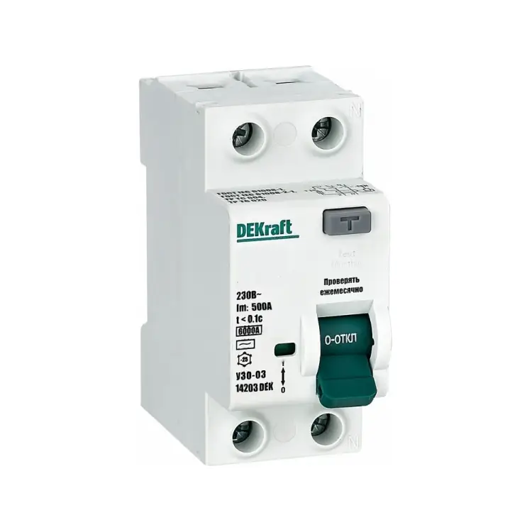 Выключатель дифференциального тока DEKraft УЗО-03 14207DEK