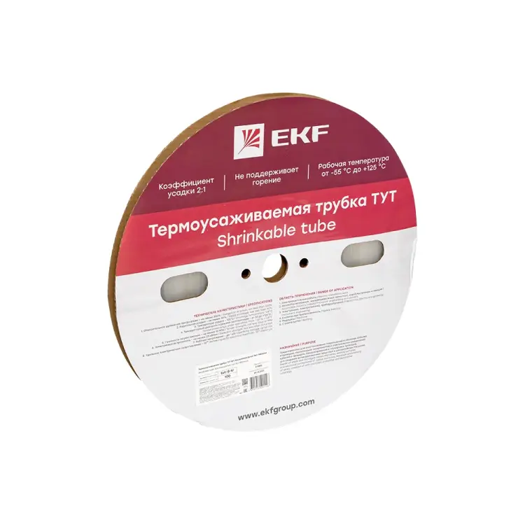 Термоусаживаемая трубка EKF ТУТ PROxima tut-8-tr