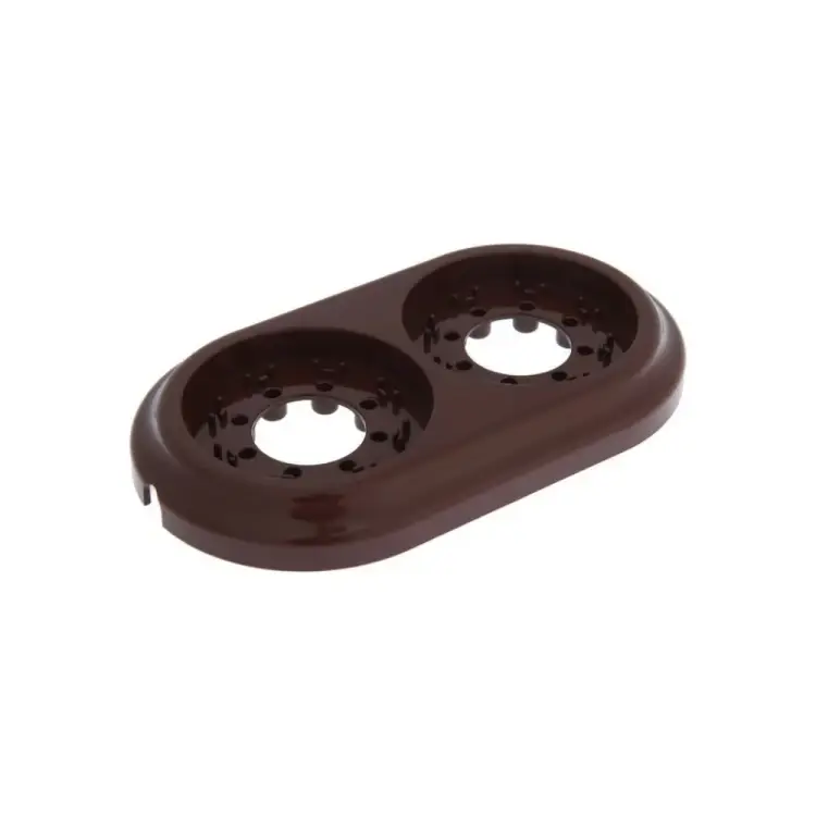 Двухместная рамка BYLECTRICA РЕТРО ЮЛИГ.735212.471коричневый