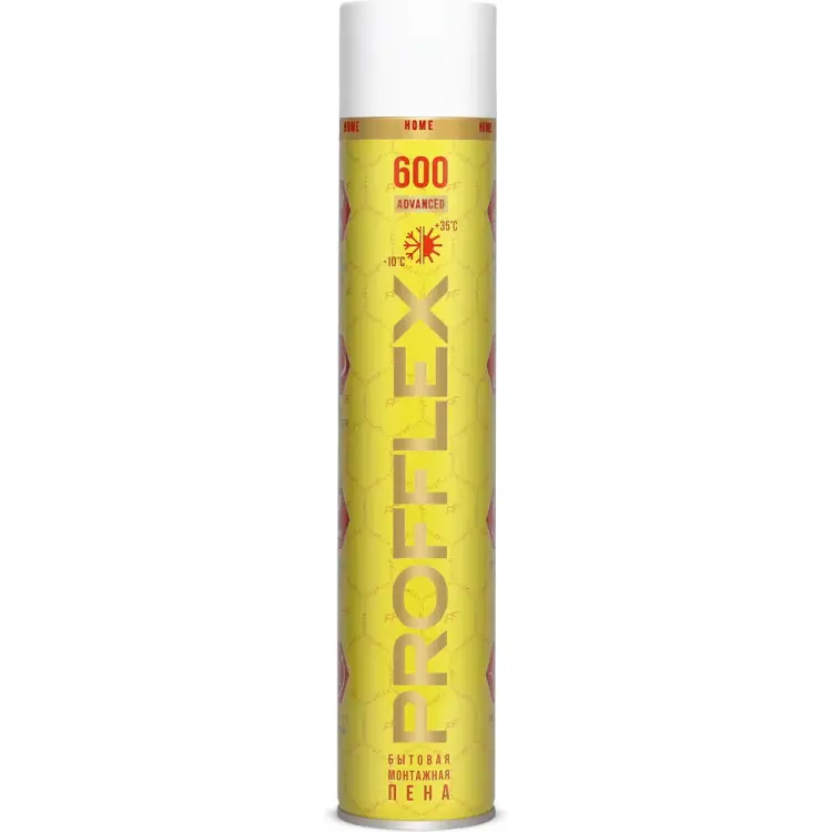 Бытовая монтажная пена PROFFLEX 600 ADVANCED 70220 Бытовая монтажная пена PROFFLEX 600 ADVANCED 70220