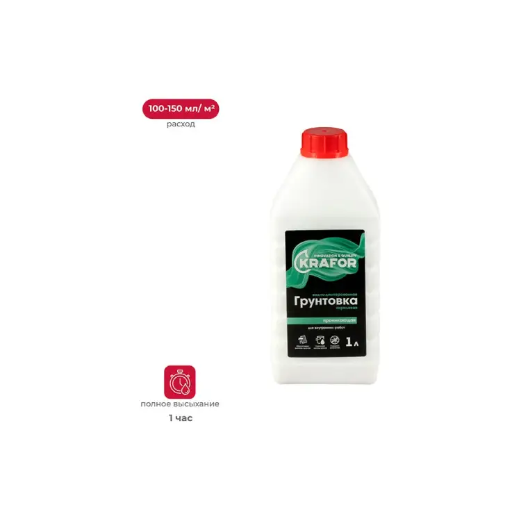 Проникающая грунтовка для внутренних работ KRAFOR 27331