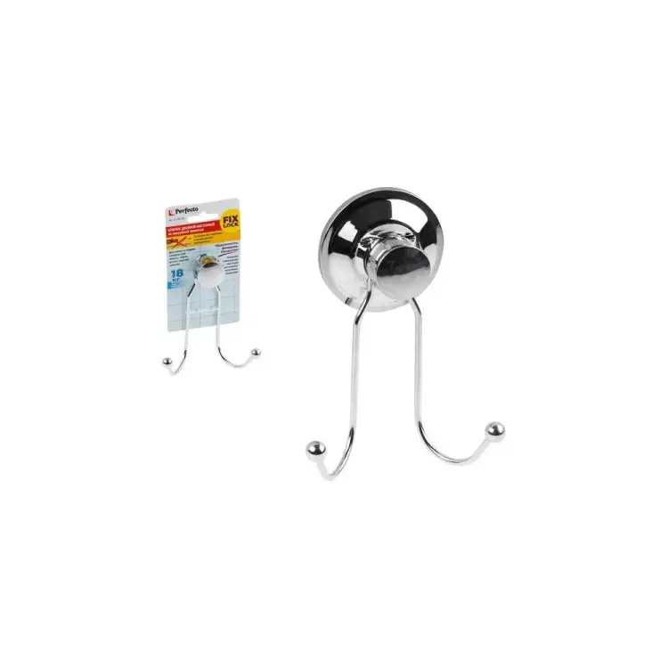 Двойной крючок для ванной PERFECTO LINEA Fix Lock 35-344720