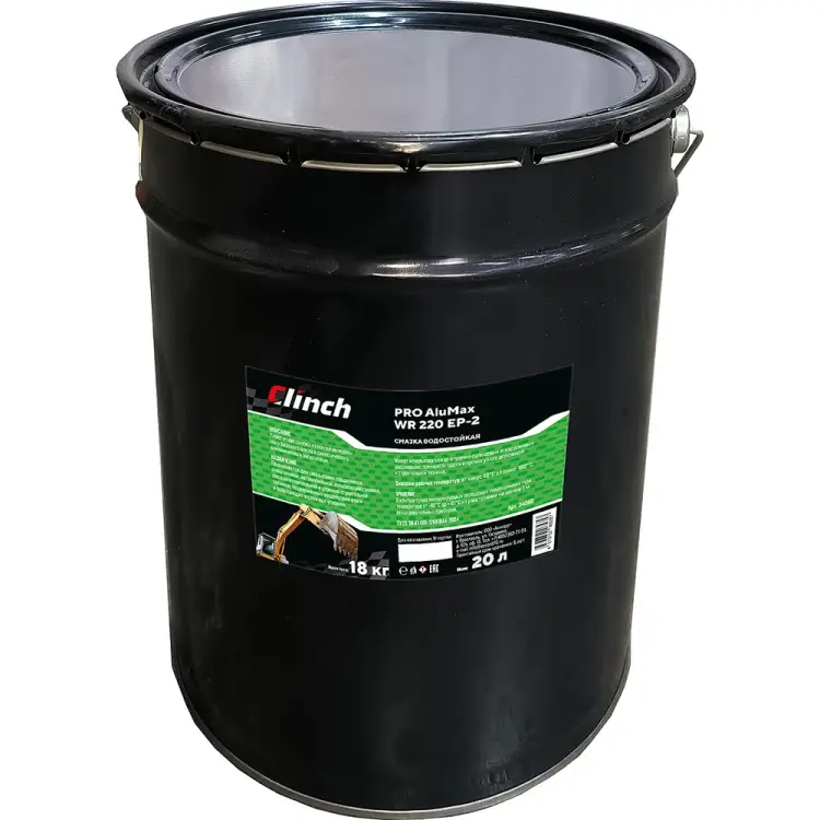 Смазка водостойкая для спецтехники Clinch PRO AluMax WR 220 EP 2 34060