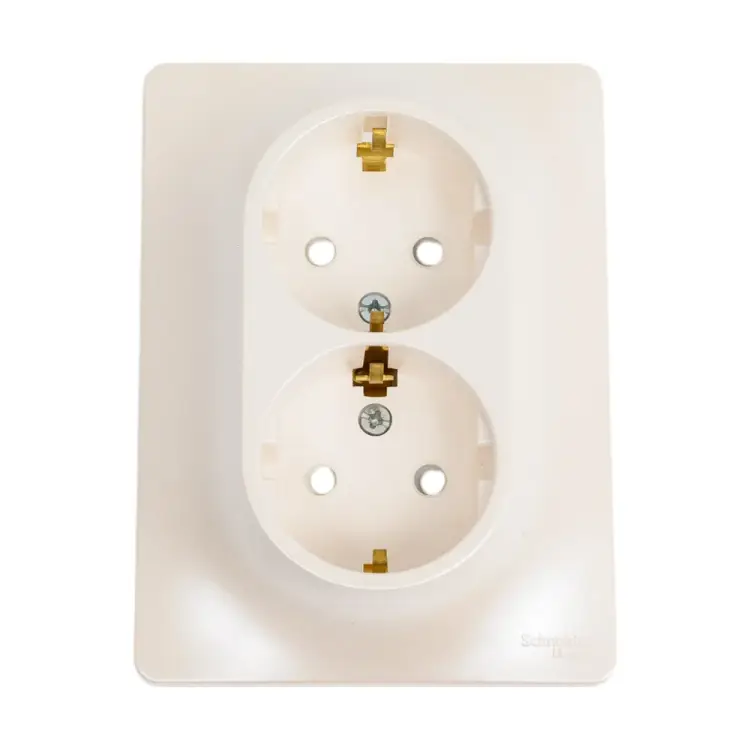 Двухместная розетка Systeme Electric GLOSSA GSL000626