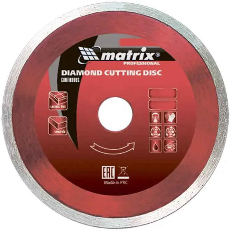 Отрезной сплошной алмазный диск MATRIX PROFESSIONAL 73185 Отрезной сплошной алмазный диск MATRIX PROFESSIONAL 73185