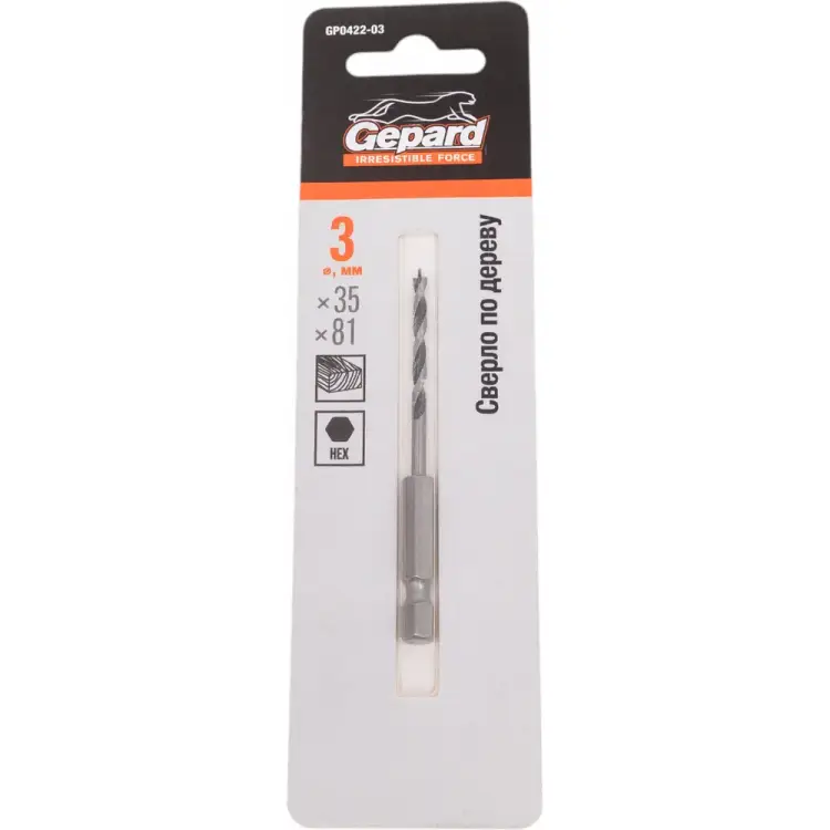 Сверло по дереву Gepard GP0422-03