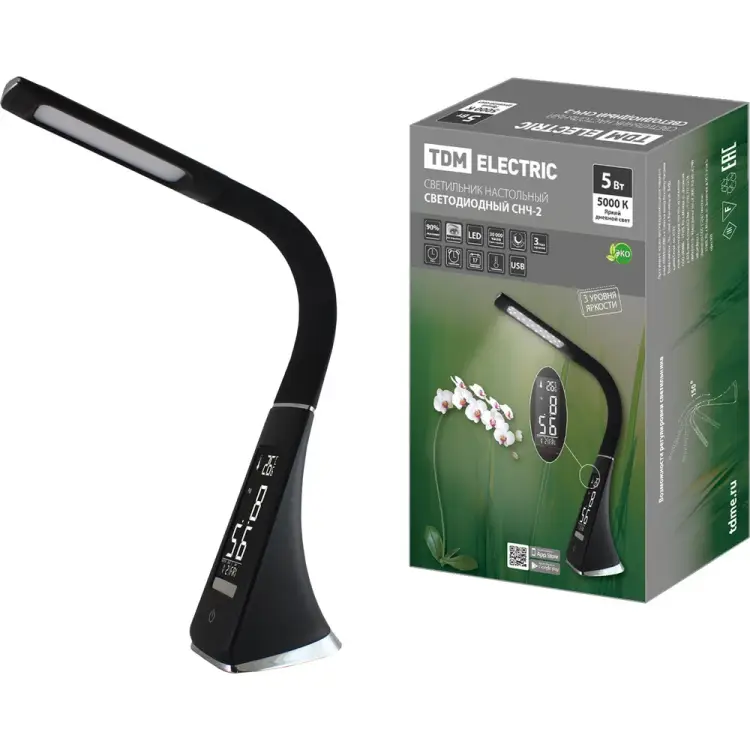 Светильник светодиодный-часы TDM ELECTRIC SQ0337-0099