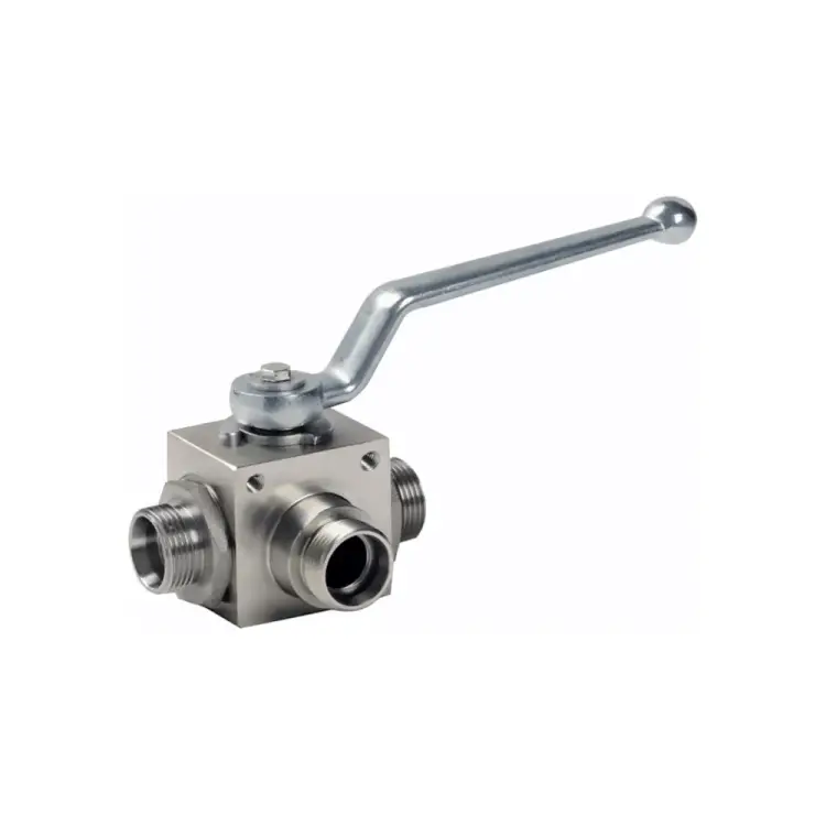 Гидравлический шаровый трехходовой кран TITAN LOCK TLHYD3V3/8M