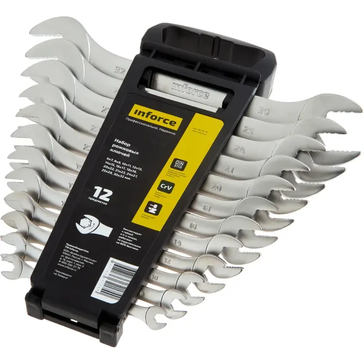 Набор рожковых ключей Inforce 06-05-79 Набор рожковых ключей Inforce 06-05-79