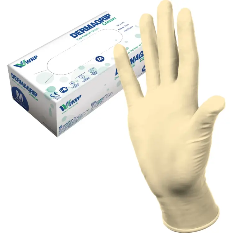Латексные смотровые перчатки Dermagrip Classic CТ0000000691 Латексные смотровые перчатки Dermagrip Classic CТ0000000691