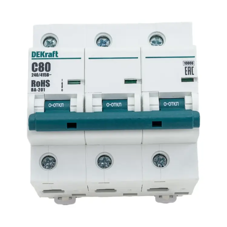 Автомат DEKraft ВА201-3P-080A-C 13008DEK 121936