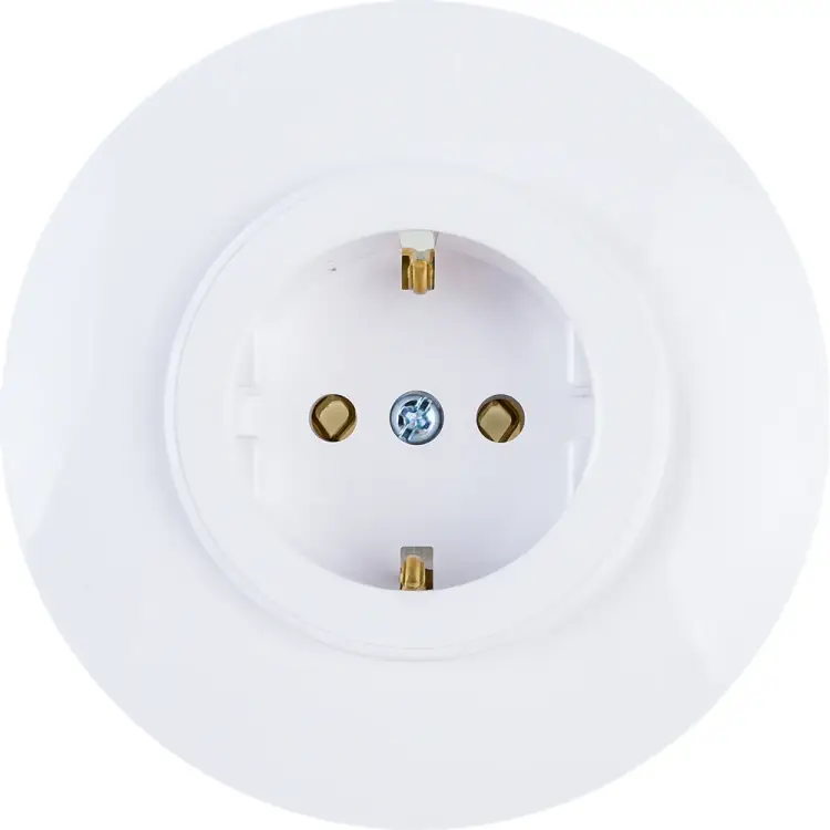 Одноместная розетка BYLECTRICA ПРОВАНС белый РС16-0402