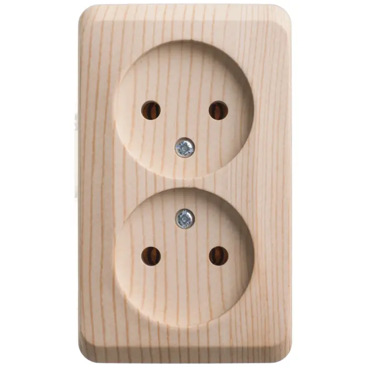 Двухместная розетка Systeme Electric Этюд Дача PA16-005D