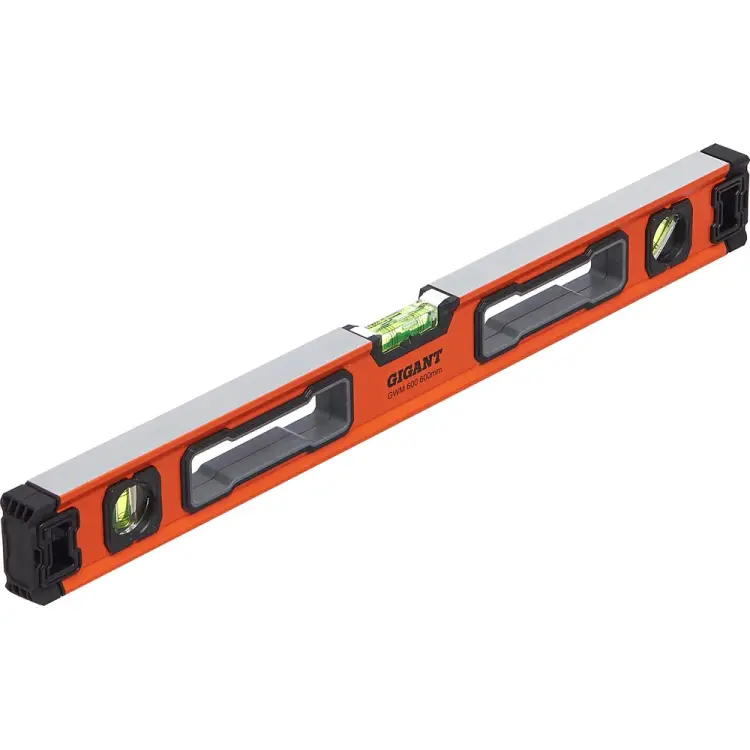 Строительный магнитный алюминиевый уровень Gigant GWM600