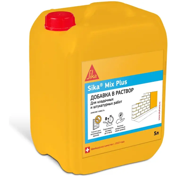 Добавка для кладочных растворов SIKA Mix Plus RU 455024