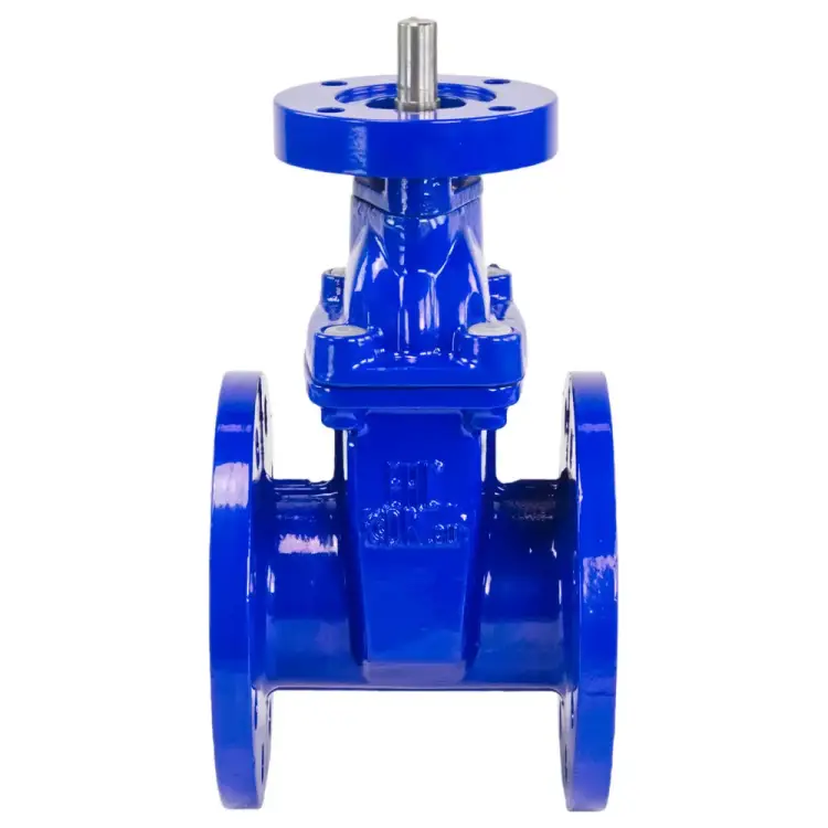 Обрезиненная клиновая задвижка для воды под электропривод DN.ru D040-00823