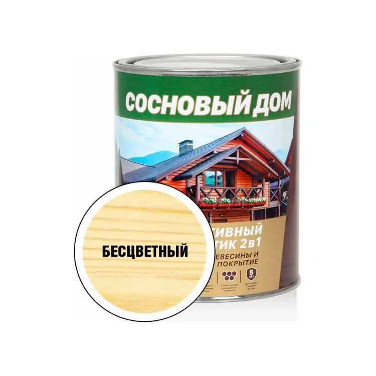 Декоративно-защитный состав для древесины ЗАО Декарт Сосновый дом 29516