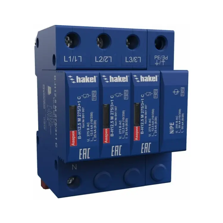 Устройство защиты от импульсных перенапряжений К2 Ключевой Компонент В-Н12.5 275/3+1 С В01007