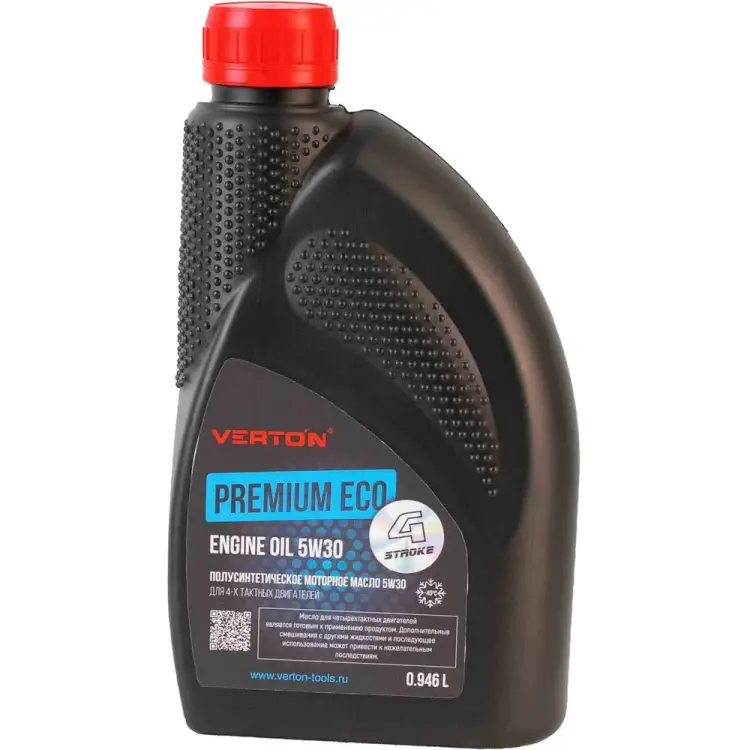 Полусинтетическое моторное масло для 4-х тактных двигателей VERTON 5W30 PREMIUM ECO 01.12543.12545
