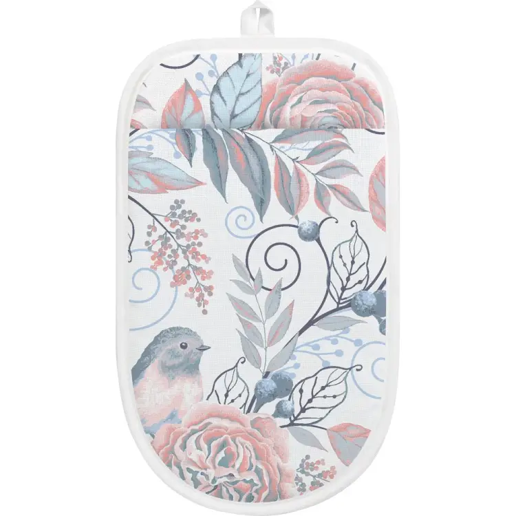 Хлопковая прихватка Verossa Птички серые 757404