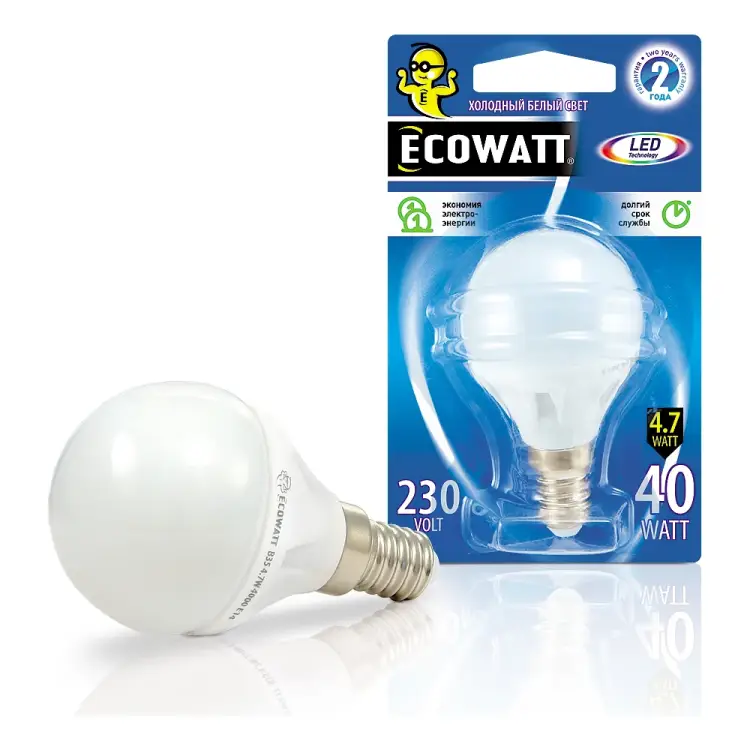 Светодиодная лампа ECOWATT 4606400613978